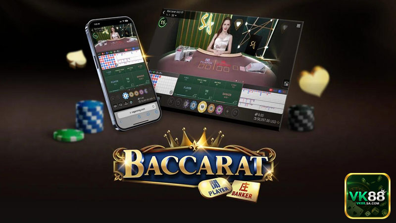 Baccarat là game bài casino nổi tiếng với luật chơi dễ hiểu và tốc độ nhanh