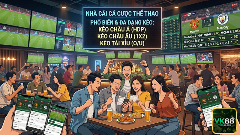 Thắng, thua hoặc hòa tiền tùy vào các mức cược chấp khác nhau