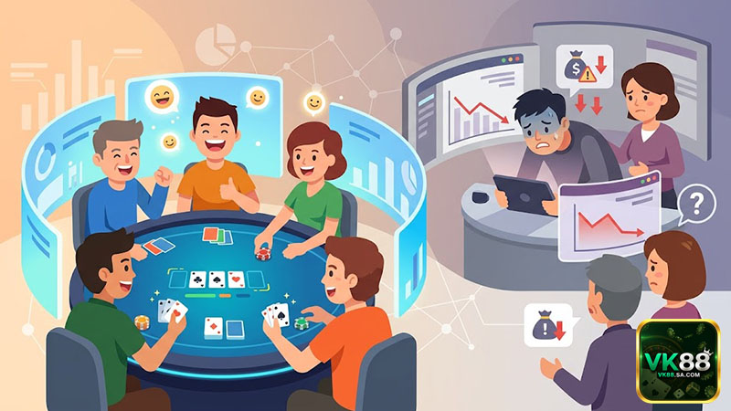 Tố liên tục và chơi cảm tính khiến người mới dễ thua liêng