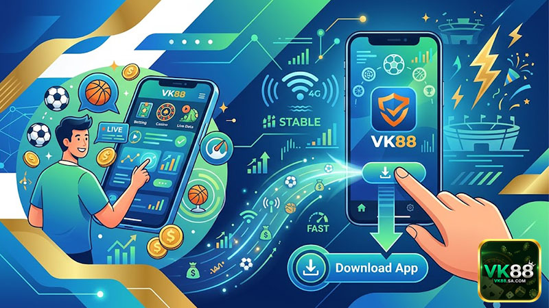 Tải app VK88 giúp cá cược tiện lợi và ổn định hơn